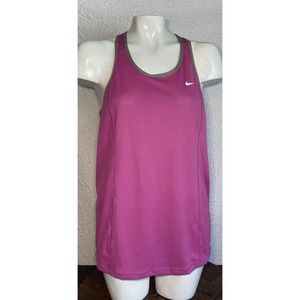 Nike Women's Pink Yoga Athletic Dri Fit Tank Top Size Medium